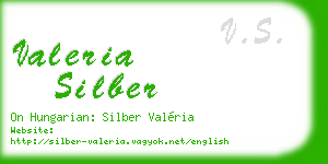 valeria silber business card